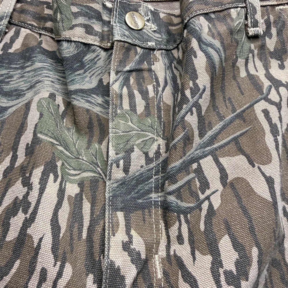 Vintage Carhartt Work Pants Mens 38x30 Brown Camo WU345 Double Knee Mossy Oak - Picture 8 of 12